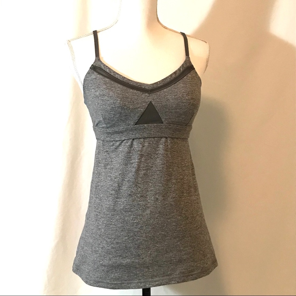 Lululemon Gray Strappy Tank Top